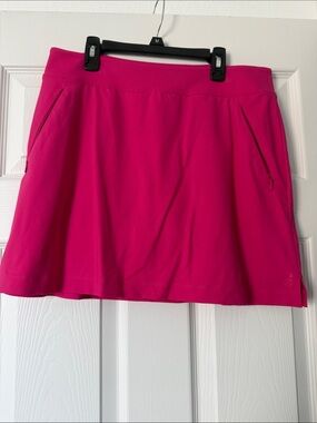Tommy Bahama Hot Pink Circle Skirt with Zip Pockets
